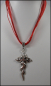 Preview: "Flammendes Kreuz" an feuerrotem Halsband