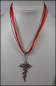 Preview: "Flammendes Kreuz" an feuerrotem Halsband