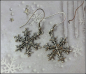 Preview: "Old English Snowflake" - winterlicher Ohrschmuck