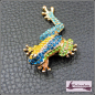 Preview: Brosche "Bunter Frosch"