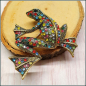 Preview: Brosche "Bunter Frosch"