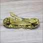Preview: Haarspange "Ginkgo" in Antikgold