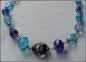 Preview: Glasperlen-Collier "Lieblingsblau" - Unikat!