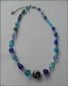 Preview: Glasperlen-Collier "Lieblingsblau" - Unikat!