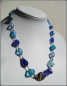 Preview: Glasperlen-Collier "Lieblingsblau" - Unikat!