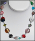 Preview: Collier "Bunte Traumglasperlen" - Unikat