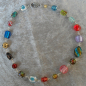 Preview: Bunte Glasperlenkette - Unikat