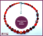 Preview: Halskette "Glasperlentraum" in Rot - 46,5 cm