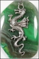Preview: Amulett "Grüner Achat & Drache"