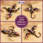 Preview: Brosche "Großer goldbrauner Flugdrache"