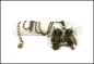 Preview: Halskette "Eulen in Harmonie" im bronzefarbenen Vintage-Style, 51 cm