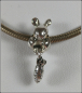 Preview: European Bead mit Dangle  "Hase mit Möhrchen"