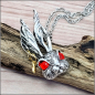 Preview: Halskette "Cooler Hase mit roten Augen" - ca. 62 cm