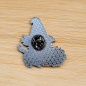 Preview: Pin „Hexenkatze mit Hexenkessel“