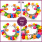 Preview: Bettelarmband "Sommerblüten" aus Holz - Unikat