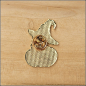 Preview: Pin "Hexenkatze mit Kürbis"
