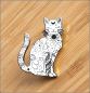 Preview: Pin "Katze der dreifachen Göttin"