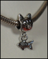 Preview: European Bead mit Dangle "Katze & Fisch"
