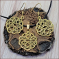 Preview: Schmuckset "Keltischer Knoten" in der Farbe Antikgold