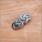 Preview: Haarspange „Knotwork“ in Antiksilber