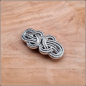 Preview: Haarspange „Knotwork“ in Antiksilber