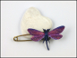 Preview: Schmucknadel "Libelle Berry" - handbemaltes Unikat