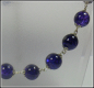 Preview: Collier aus Crackle-Perlen in Mitternachtsviolett