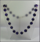 Preview: Collier aus Crackle-Perlen in Mitternachtsviolett
