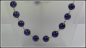 Preview: Collier aus Crackle-Perlen in Mitternachtsviolett