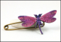 Preview: Schmucknadel "Libelle Rosita" - handbemaltes Unikat