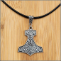 Preview: "Mjölnir" an schwarzer Textilkordel - 45 cm