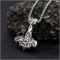 Preview: Halskette "Mjölnir, der Hammer des Thor" aus Edelstahl - 60 cm