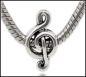 Preview: European Bead "Notenschlüssel"