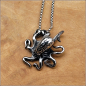 Preview: Halskette "Oktopus" aus Edelstahl - 60 cm