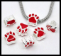 Preview: European Bead "Rote Pfote"