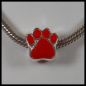 Preview: European Bead "Rote Pfote"