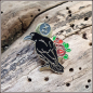 Preview: Pin "Rabe, Rose, Mondsichel"