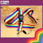 Preview: Schlüsselband "Regenbogen" mit Clip