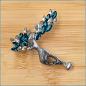 Preview: Brosche "Rentier Comet"
