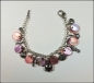 Preview: Set aus Bettelarmband und Ohrschmuck - Fische & Perlmutt