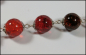 Preview: Collier aus Crackle-Perlen in Rot - Orange - Braun