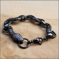 Preview: Armband "Schwarze Schlange" - 20 cm