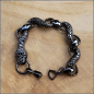 Preview: Armband "Schwarze Schlange" - 20 cm