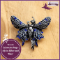 Preview: Brosche "Schmetterlingselfe in Silber und Blau"