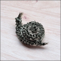 Preview: Brosche "Funkelnde Schnecke"