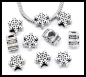 Preview: European Bead "Schneeflocke"