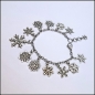 Preview: Bettelarmband "Winterwunderzauberflocken" - 18 - 20 cm Länge