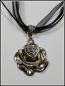 Preview: "Black Rose" an schwarzem Halsband