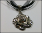 Preview: "Black Rose" an schwarzem Halsband