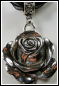 Preview: "Black Rose" an schwarzem Halsband
